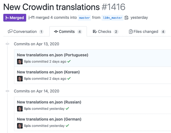 Pull request containing new translations