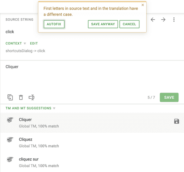 Translation workflow