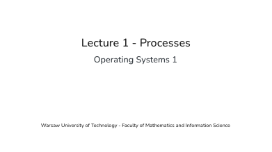 OPS1 - Processes