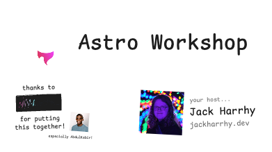 Astro Workshop 2025