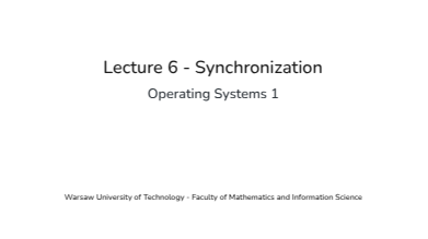 OPS1 - Synchronization