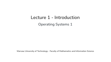 OPS1 - Introduction