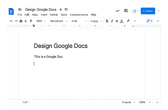 Design Google Docs